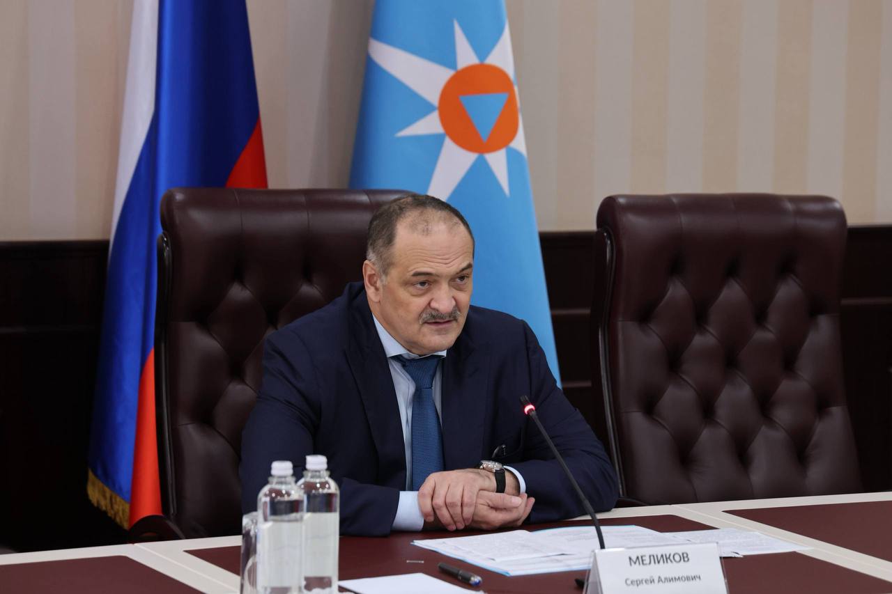 Заседание КЧС в Ситуационном центре Главы республики Дагестан